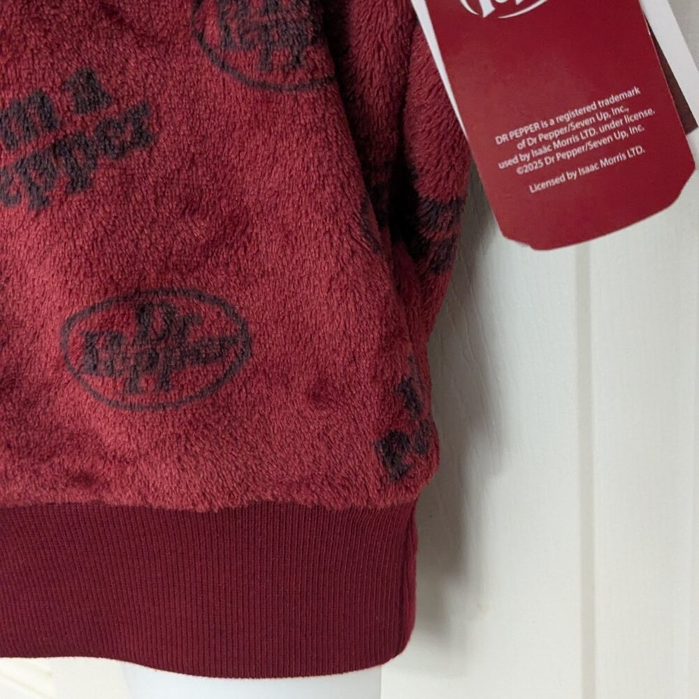 Dr Pepper Women's Cozy Sweater Red With Black Logo Size XSmall NWT - Picture 4 of 9